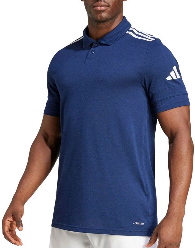 adidas - Poloshirt - Blauw - 65% Polyester Gerecycled, 35% Katoen