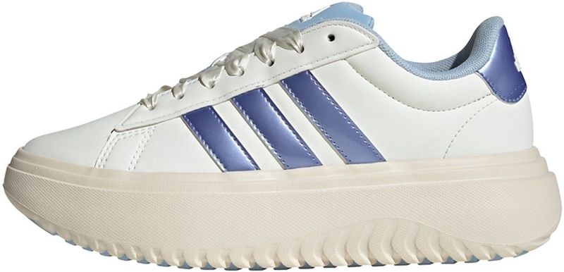 adidas - Plateau Sneakers - Wit - Synthetisch Bovenwerk - Cloudfoam Middenzool