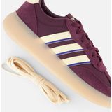 Sneakers - Maroon/Warm Vanilla/Royal Blue - Textiel/Leer - Vetersluiting