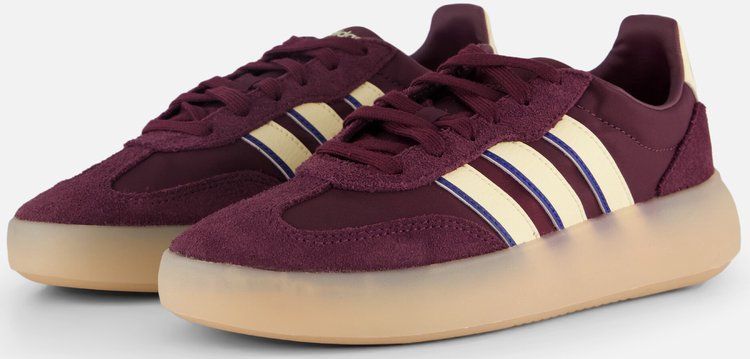 Sneakers - Maroon/Warm Vanilla/Royal Blue - Textiel/Leer - Vetersluiting