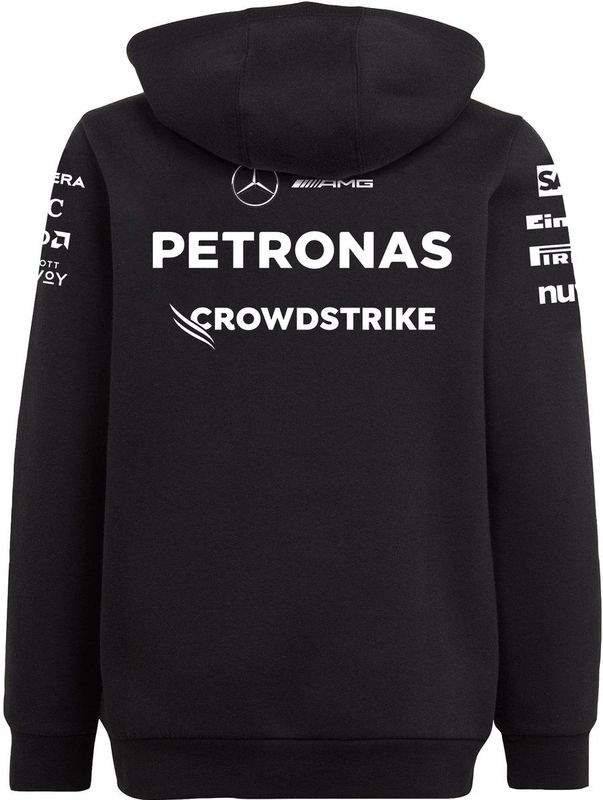 adidas - AMG Petronas Hoodie - Zwart - 70% Katoen, 30% Polyester