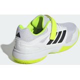 adidas - Indoor Sneakers - Zwart - Textiel/Synthetisch - Vetersluiting en Klittenband