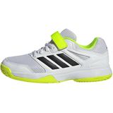 adidas - Indoor Sneakers - Zwart - Textiel/Synthetisch - Vetersluiting en Klittenband