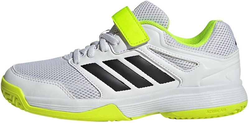 adidas - Indoor Sneakers - Zwart - Textiel/Synthetisch - Vetersluiting en Klittenband