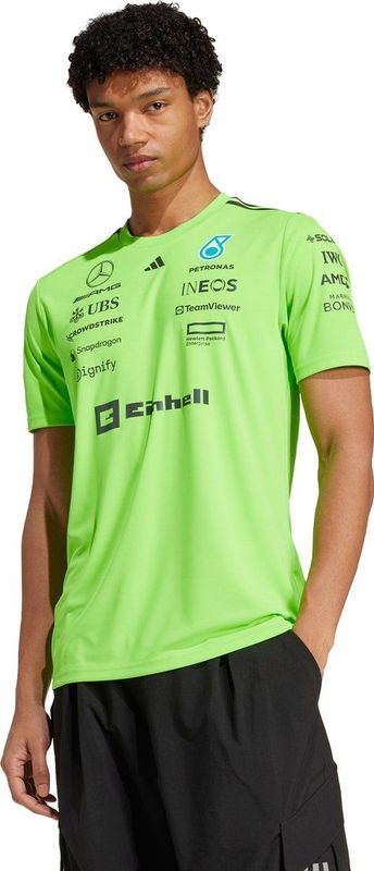 adidas - Mercedes AMG Petronas F1 Team T-shirt - Groen - 100% Gerecycled Materiaal