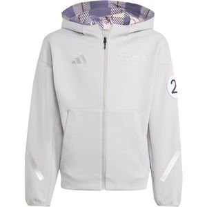 Adidas - Mercedes-AMG Petronas - Sweatshirt - Grijs - 100% Katoen, Ritssluiting