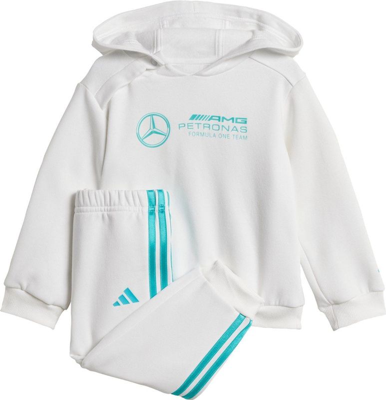 Adidas - Mercedes AMG Petronas F1 Team Set - Hoodie - Joggingbroek - Zwart - Gerecycled Materiaal