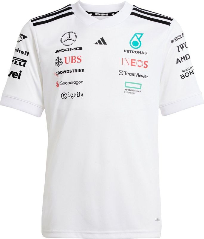 Adidas - Mercedes AMG Petronas F1 Team T-shirt - Zwart - 100% Gerecycled Materiaal
