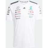 adidas - Mercedes AMG Petronas F1 Driver Jersey - Wit - Gerecycled Materiaal