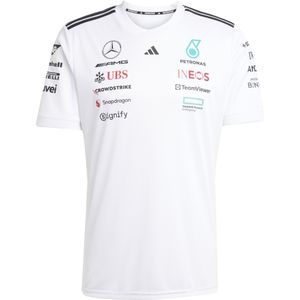 adidas Homme MERCEDES - AMG PETRONAS FORMULA ONE TEAM DRIVER JERSEY WHITE MEN, white/black, XS