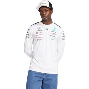 adidas - MERCEDES - AMG PETRONAS FORMULA ONE TEAM DRIVER SHIRT - Heren - Wit