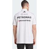 adidas - Mercedes AMG Petronas F1 Team - Poloshirt - Wit - Polyester en Katoen