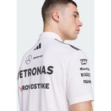 adidas - Mercedes AMG Petronas F1 Team - Poloshirt - Wit - Polyester en Katoen