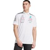 adidas - Mercedes AMG Petronas F1 Team - Poloshirt - Wit - Polyester en Katoen