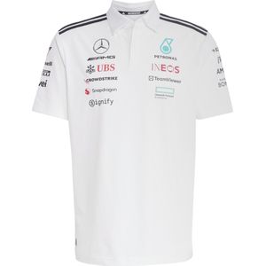 adidas - MERCEDES AMG PETRONAS FORMULA ONE TEAM Polo - Wit - Katoen