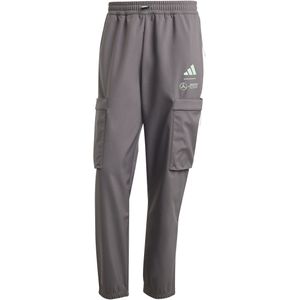 adidas - MERCEDES AMG PETRONAS FORMULA ONE TEAM PREMIUM WOVEN BROEK - Grijs - Cargobroek