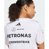 adidas - MERCEDES - AMG PETRONAS FORMULA ONE TEAM DRIVER SHIRT - Dames - Wit