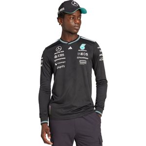 adidas - AMG Petronas Formula One Team Sportshirt - Zwart - 100% Polyester