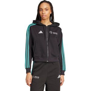adidas - MERCEDES - Ritshoodie - Zwart - 100% Katoen