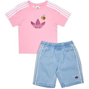 Adidas Minecraft Unisex Trainingspakken - Wit - Maat: 111 - 116 CM - Katoen Jersey - Foot Locker