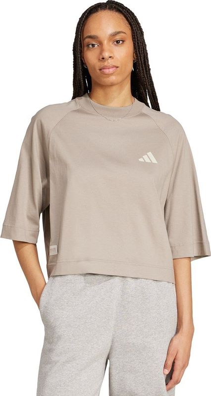adidas - Performance - Premium Sweat T-shirt - Beige - Dames