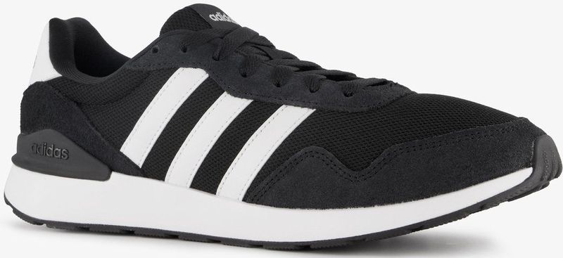 Adidas - Run 60s 4.0 - Hardloopschoenen - Zwart - Textiel en Leer