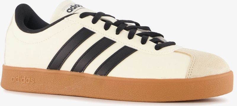 adidas - VL COURT BASE SHOES - Sportschoenen - Cream White/Core Black/Crystal Sand