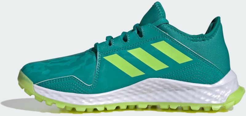 Adidas - Youngstar - Hockeyschoenen - Zwart - Mesh - Rubberen Noppenzool