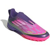 adidas - F50 LEAGUE Laceless Turf - Voetbalschoenen - Paars - Kinderen
