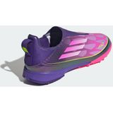 adidas - F50 LEAGUE Laceless Turf - Voetbalschoenen - Paars - Kinderen