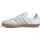 adidas - Samba - Sneakers - Wit Lichtgrijs Geel - Leren Bovenwerk