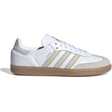 adidas - Samba - Sneakers - Wit Lichtgrijs Geel - Leren Bovenwerk
