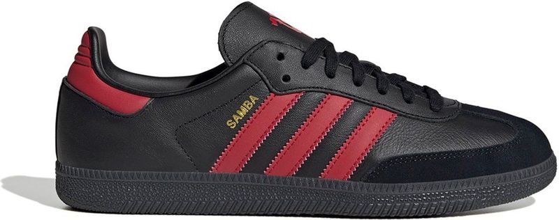 adidas Samba - Voetbalschoenen - Rood - Leren Bovenwerk - Manchester United