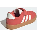 adidas - VL Court 3.0 - Schoenen - Rood - Suède Bovenwerk - Klittenbandsluiting
