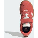 adidas - VL Court 3.0 - Schoenen - Rood - Suède Bovenwerk - Klittenbandsluiting