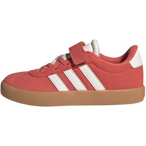 adidas - VL Court 3.0 - Schoenen - Rood - Suède Bovenwerk - Klittenbandsluiting