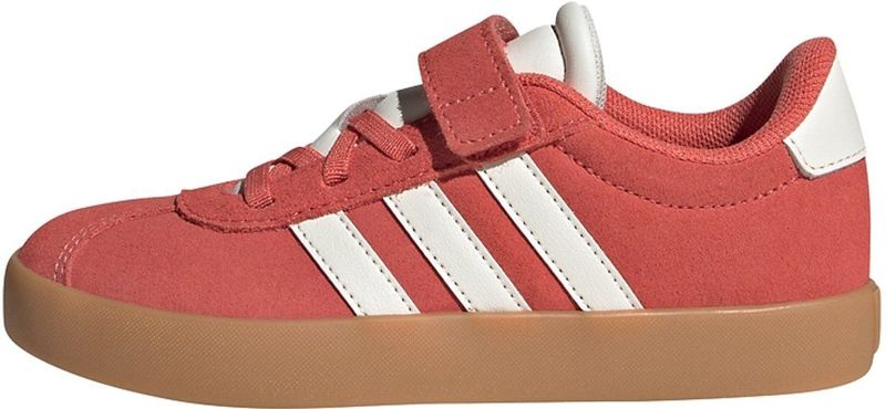 adidas - VL Court 3.0 - Schoenen - Rood - Suède Bovenwerk - Klittenbandsluiting