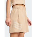 adidas - Future Icons 3-Stripes Short - Bruin - Dames - Korte Broeken