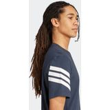 adidas - M FI 3S REG T - T-shirt - Aurora Ink - Korte Mouwen