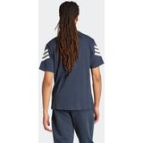 adidas - M FI 3S REG T - T-shirt - Aurora Ink - Korte Mouwen