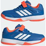 adidas - Indoor Sneakers - Blauw - Textiel/Synthetisch - Vetersluiting/Velcro