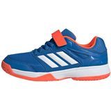 adidas - Indoor Sneakers - Blauw - Textiel/Synthetisch - Vetersluiting/Velcro