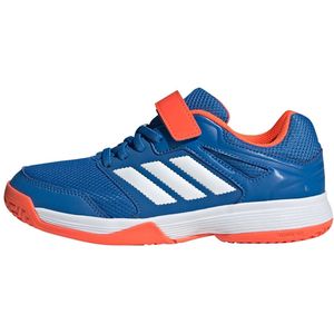 adidas - Indoor Sneakers - Blauw - Textiel/Synthetisch - Vetersluiting/Velcro