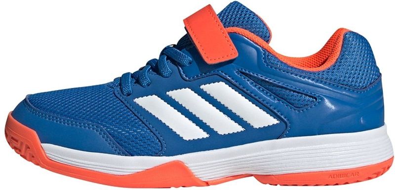 adidas - Indoor Sneakers - Blauw - Textiel/Synthetisch - Vetersluiting/Velcro