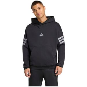 Adidas - Future Icons 3 Stripes - Hoodie - Zwart - 67% Gerecycled Polyester