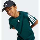 Adidas - Training Essentials 3-Stripes T-Shirt - Zwart - Gerecycled PET