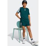 Adidas - Training Essentials 3-Stripes T-Shirt - Zwart - Gerecycled PET