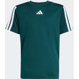 Adidas - Training Essentials 3-Stripes T-Shirt - Zwart - Gerecycled PET