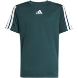 Adidas - Training Essentials 3-Stripes T-Shirt - Zwart - Gerecycled PET