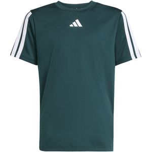 Adidas - Training Essentials 3-Stripes T-Shirt - Zwart - Gerecycled PET